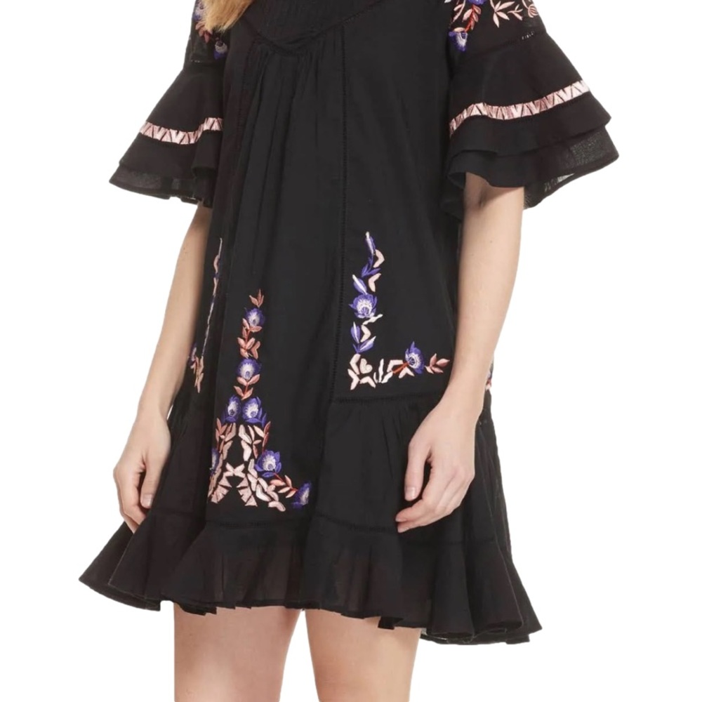 NWT FREE PEOPLE Pavlo Embroidered Dress - Picture 4 of 5